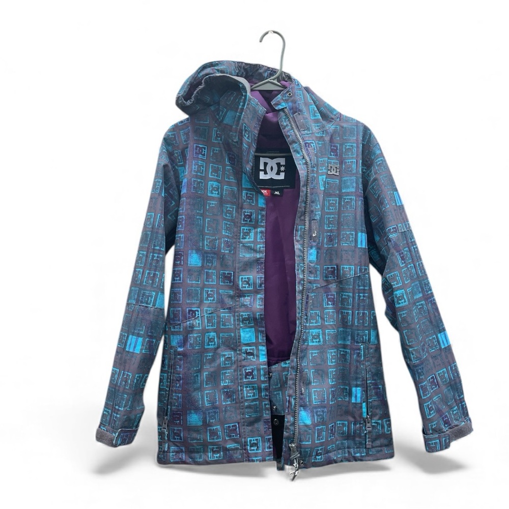 DC Kids' Blue and Purple Patterned Raincoat
